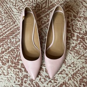 Tory Burch Leather Kitten Heel